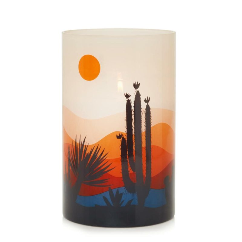 Candle Holders | Desert Sun Glass Holder Accessories Candle Holders