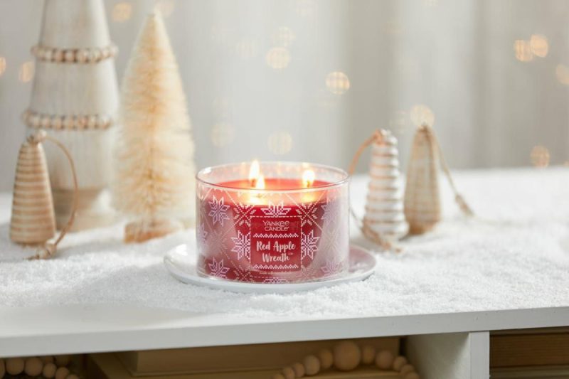 3-Wick Candles | Red Apple Wreath 3-Wick Candles 3-Wick Candles