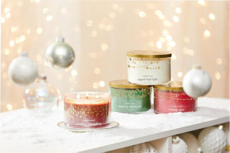 3-Wick Candles | Shimmering Christmas Tree 3-Wick Candles 3-Wick Candles