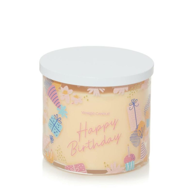 3-Wick Candles | Vanilla Cupcake – Happy Birthday 3-Wick Candles 3-Wick Candles