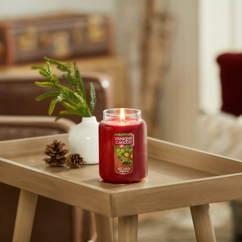 Original Jar Candles | Red Apple Wreath Candles Original Jar Candles