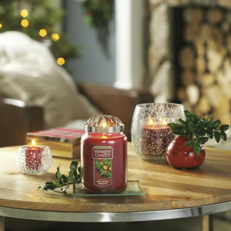 Original Jar Candles | Red Apple Wreath Candles Original Jar Candles