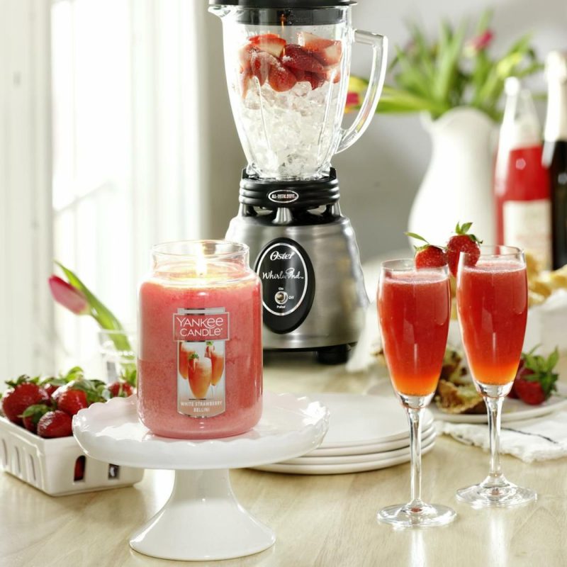 Original Jar Candles | White Strawberry Bellini Candles Original Jar Candles