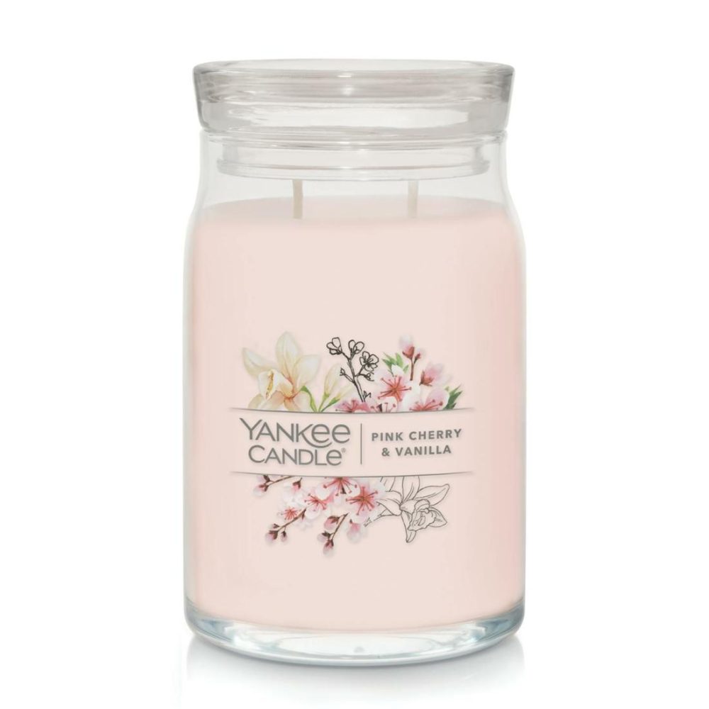 Signature Candles | Pink Cherry & Vanilla Candles Signature Candles