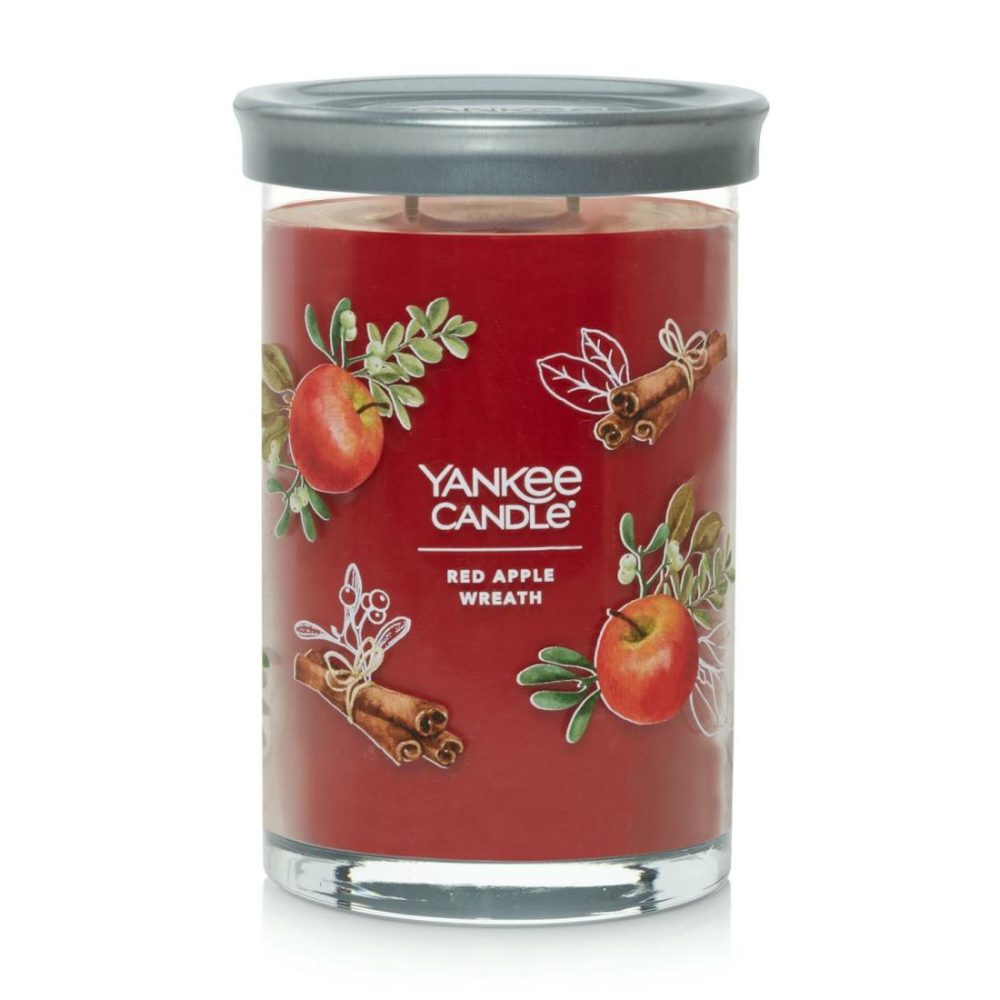 Signature Candles | Red Apple Wreath Candles Signature Candles