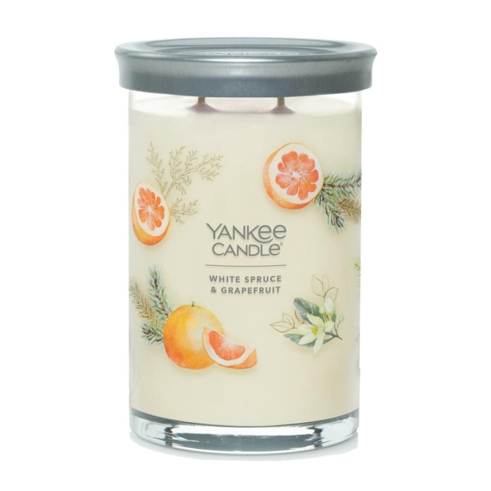 Signature Candles | White Spruce & Grapefruit Candles Signature Candles