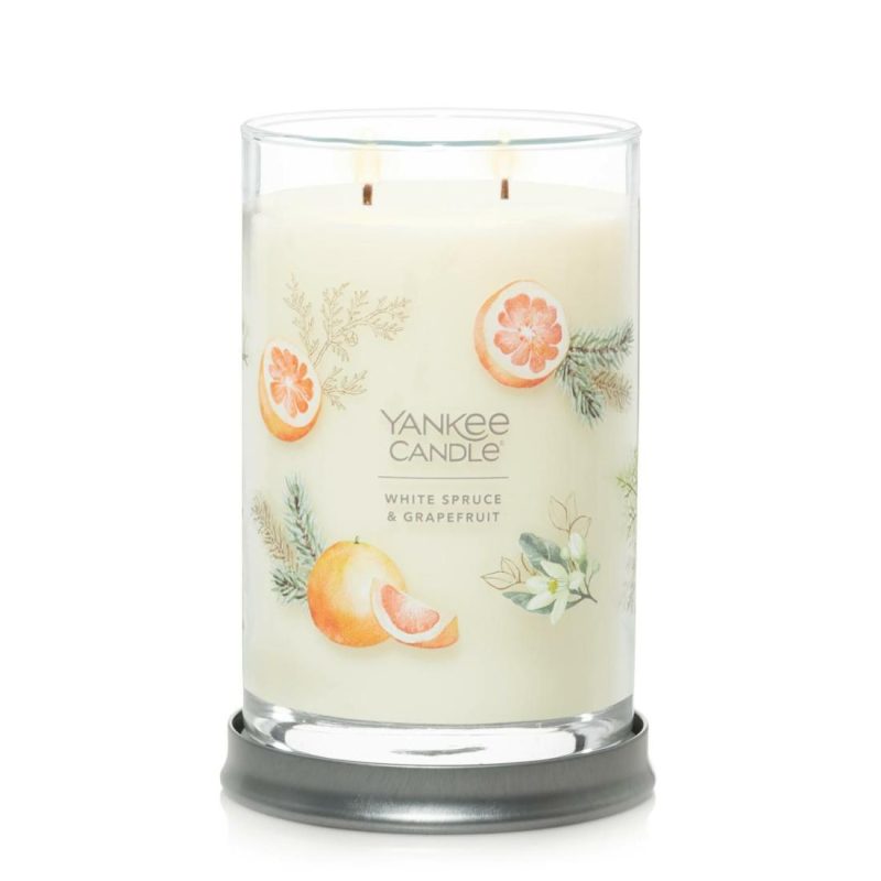 Signature Candles | White Spruce & Grapefruit Candles Signature Candles