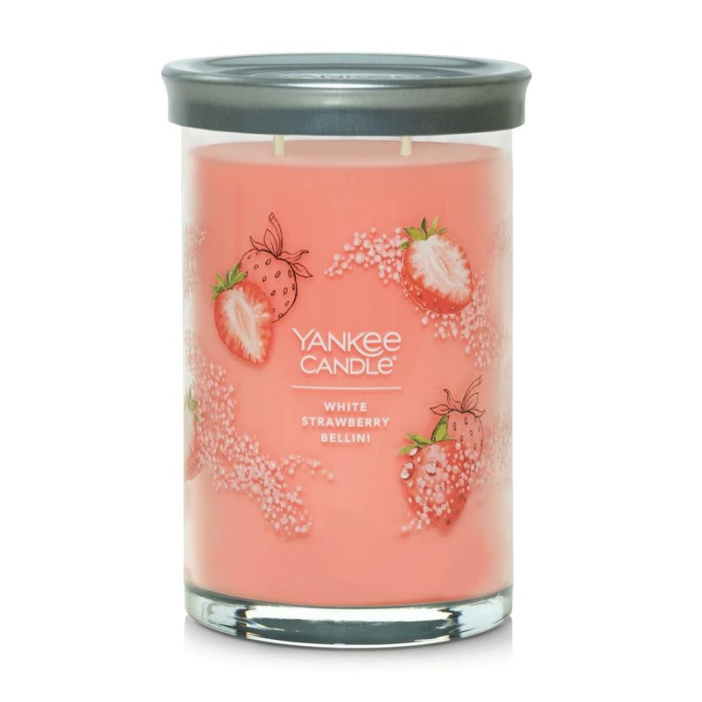 Signature Candles | White Strawberry Bellini Candles Signature Candles