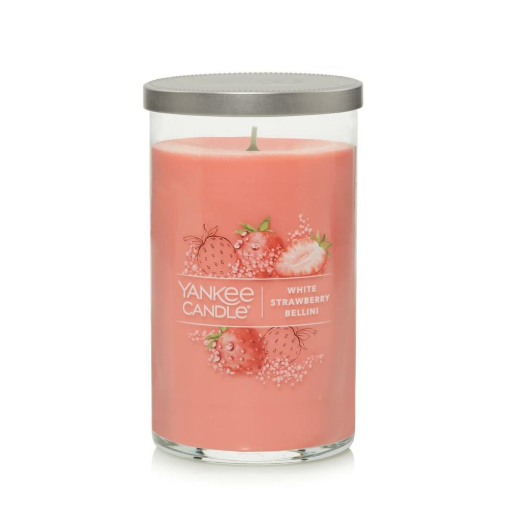 Signature Candles | White Strawberry Bellini Candles Signature Candles