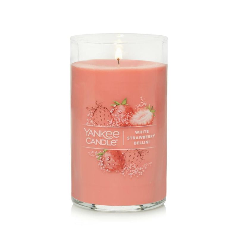 Signature Candles | White Strawberry Bellini Candles Signature Candles